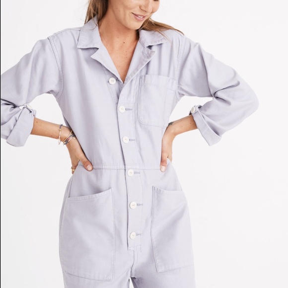 Madewell x As Ever_ Coveralls Dawn Mist_Medium - Picture 4 of 11